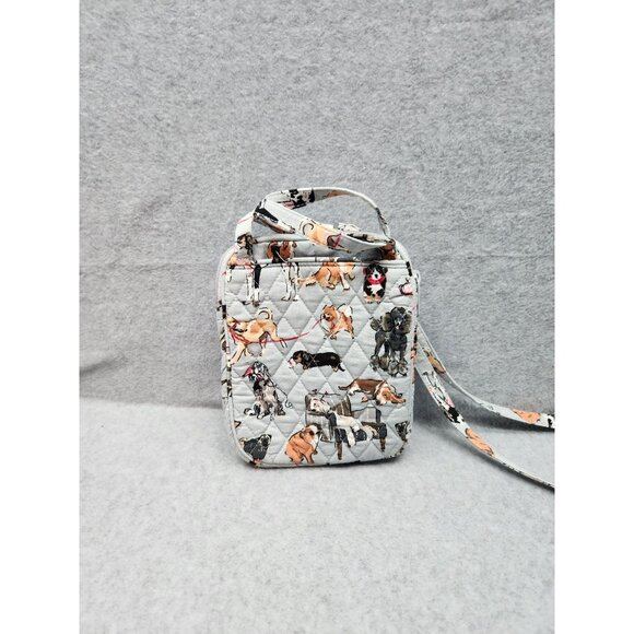 Vera Bradley DOG SHOW Easy RFID Mini Hipster Quilted Crossbody Bag - Picture 3 of 8